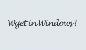 wget for windows