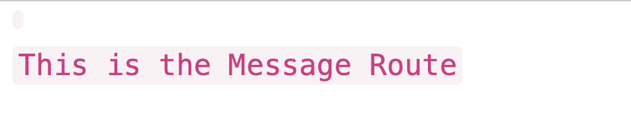 Message Route Customized Flash Message