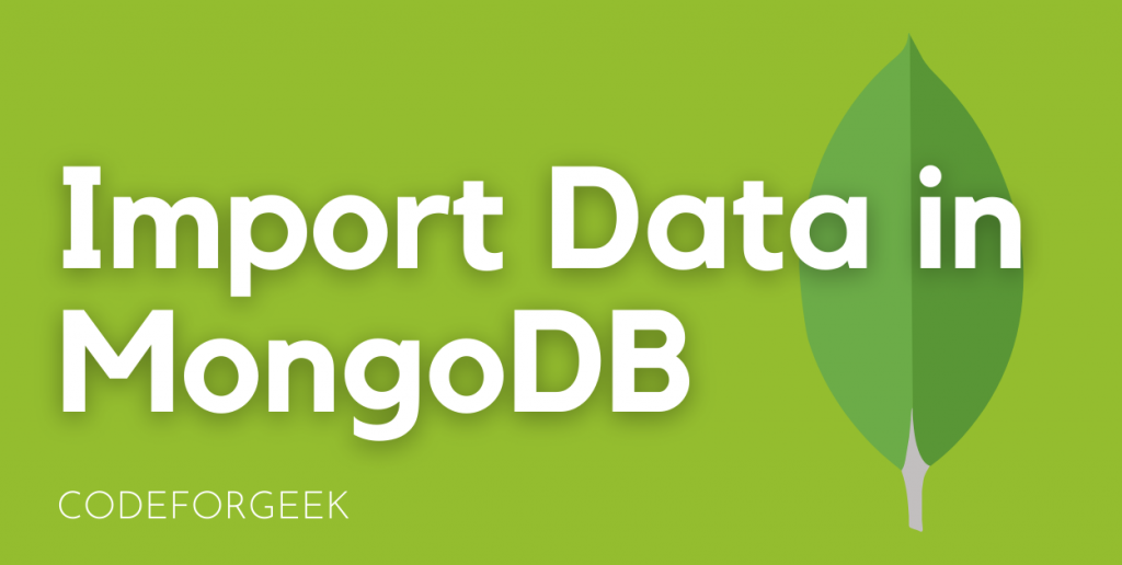 Import Data In MongoDB Featured Image