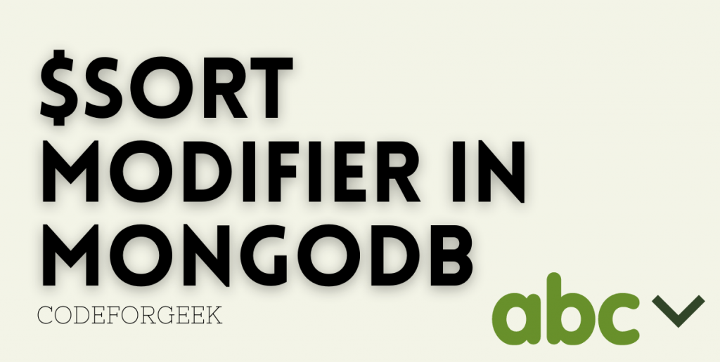 Sort Modifier In Mongodb Featured Image