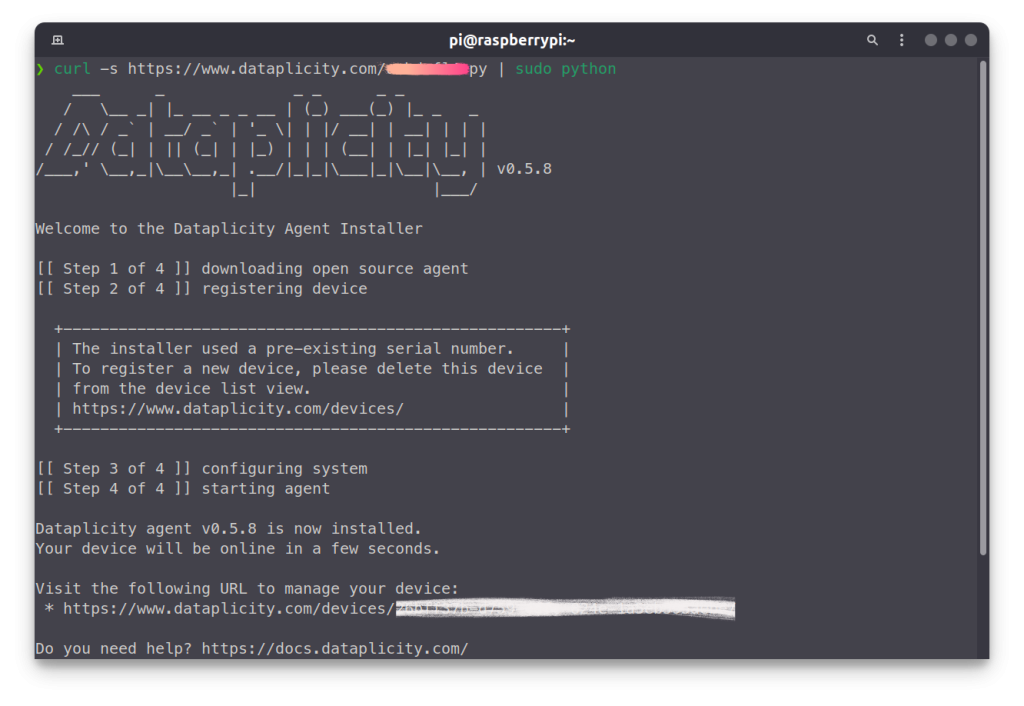 install dataplicity on raspberry pi