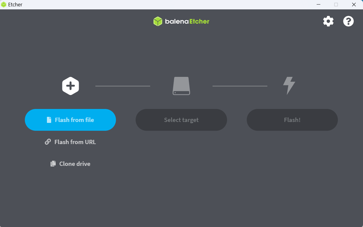 balenaEtcher - flash OS images onto SD cards and USB drives safely and easily
