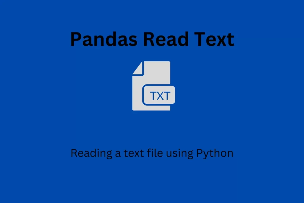 Pandas Read Text