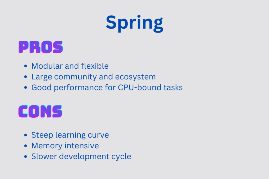 Spring Pros And Cons 