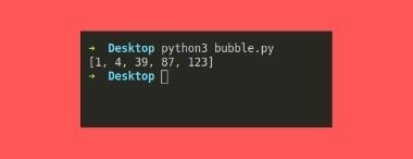 Bubble Sorting in Python
